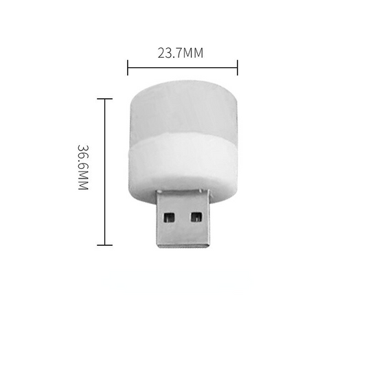 Pack Of 2 - Pocket Mini LED Night Light USB Plug Lamp